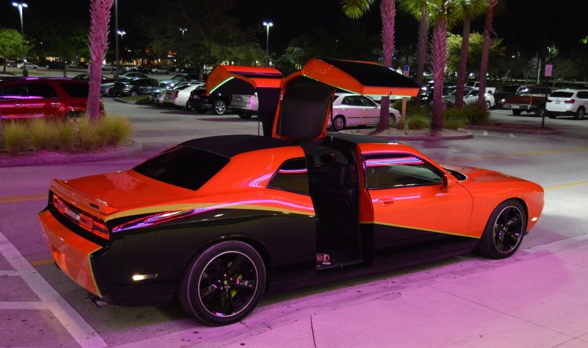 Four Door Dodge Challenger Srt8 Has Rear Gullwing Doors For Sale
